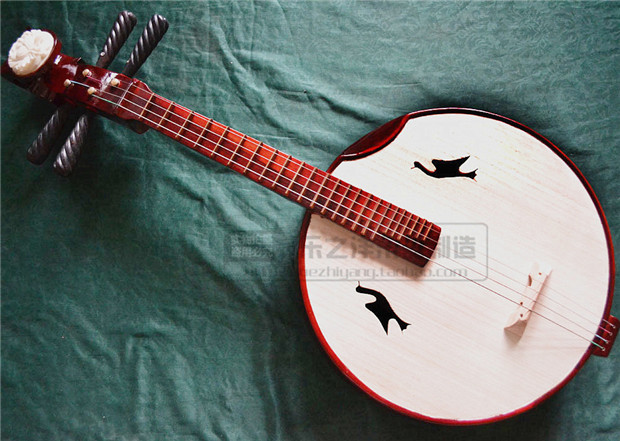 仿紅木黑檀軸中阮